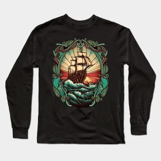 Traditional ship Long Sleeve T-Shirt